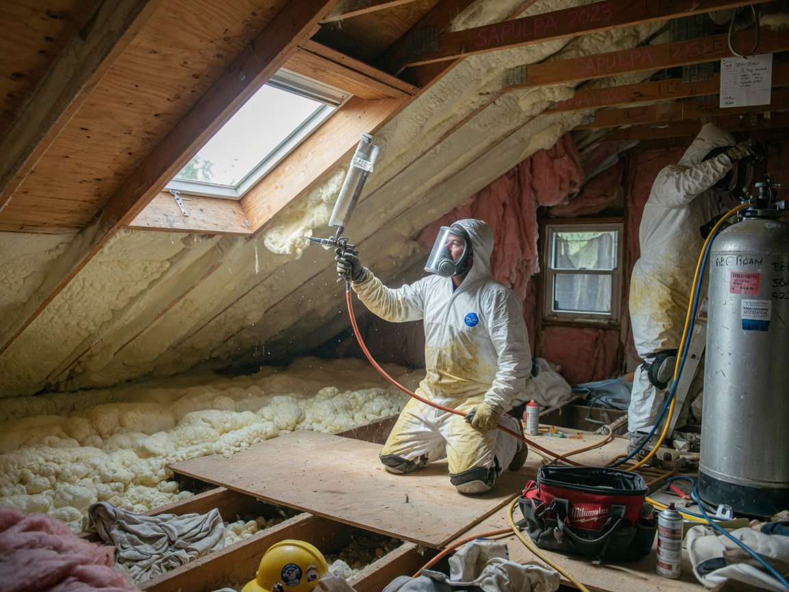 spray foam insulation in Mannford